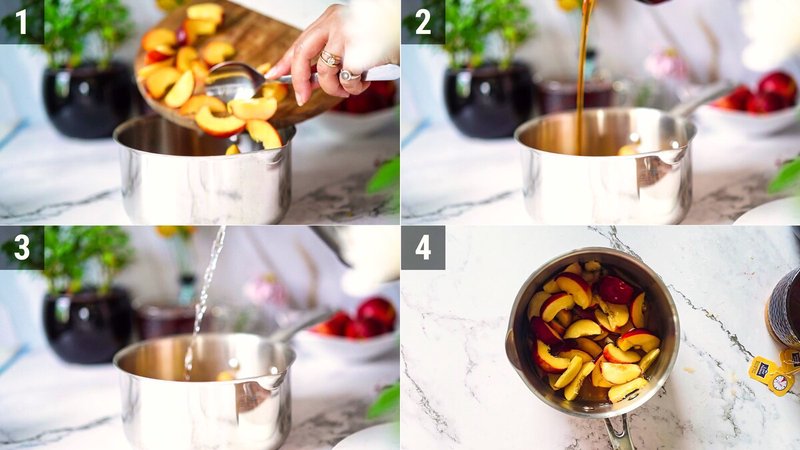 Image of the recipe cooking step-2-2 for Homemade Peach Iced Tea Recipe