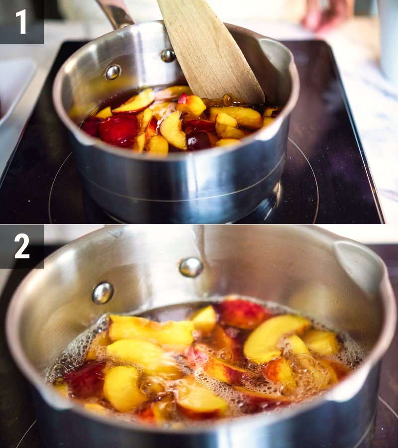Image of the recipe cooking step-2-3 for Homemade Peach Iced Tea Recipe