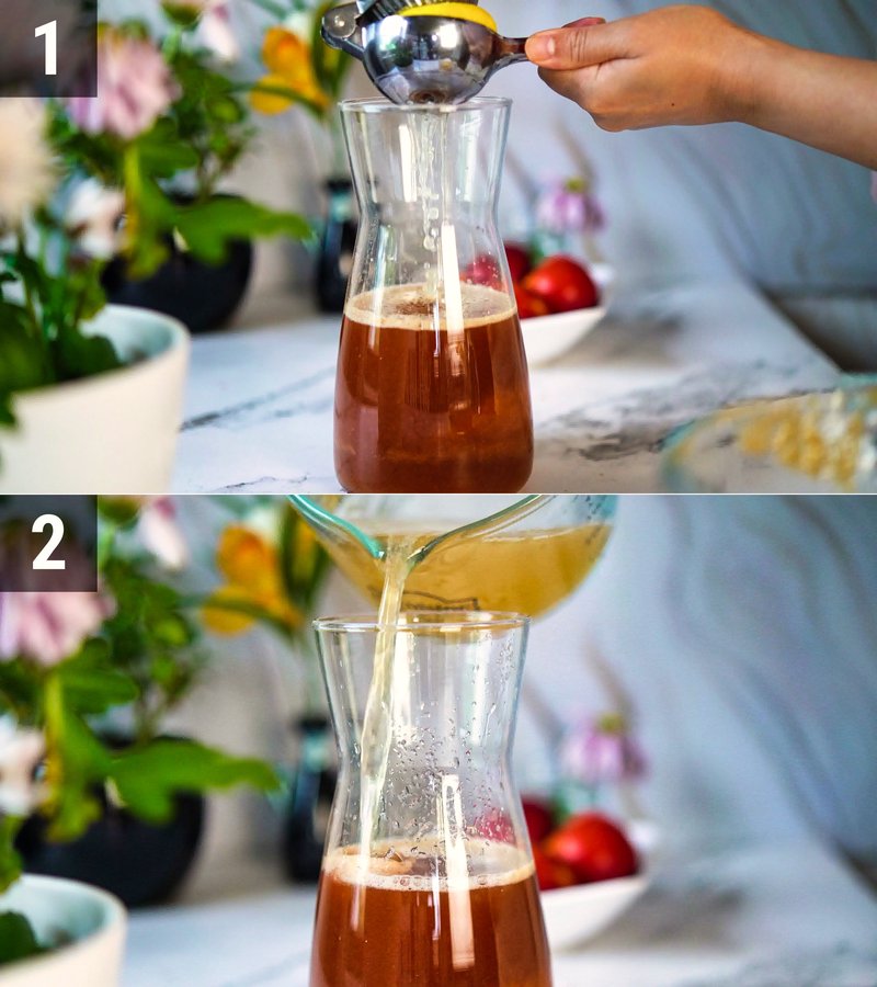 Image of the recipe cooking step-3-2 for Homemade Peach Iced Tea Recipe