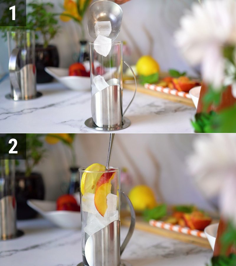 Image of the recipe cooking step-4-1 for Homemade Peach Iced Tea Recipe