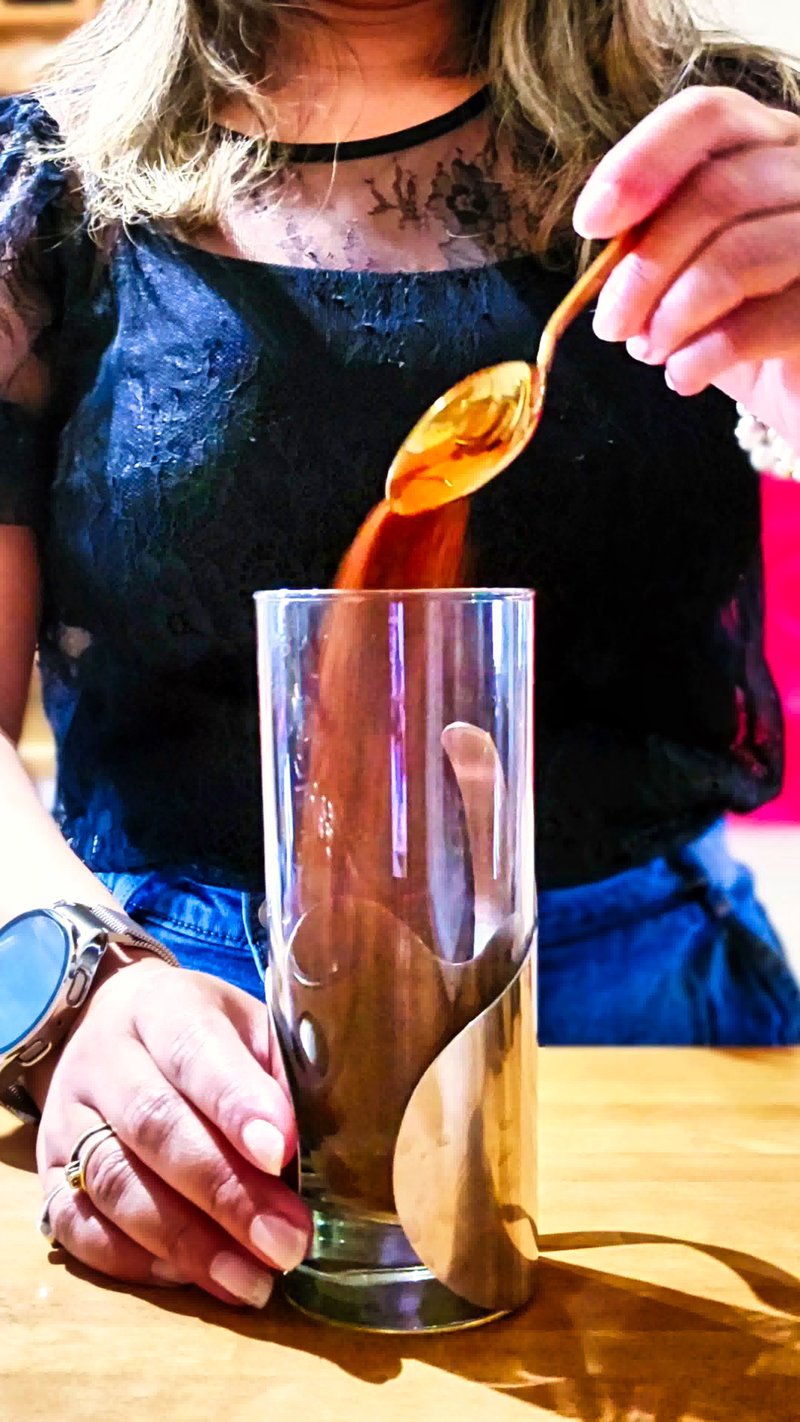 Image of the recipe cooking step-1-1 for Honey Cinnamon Iced Coffee
