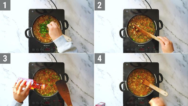 Image of the recipe cooking step-3-5 for Hot and Sour Soup