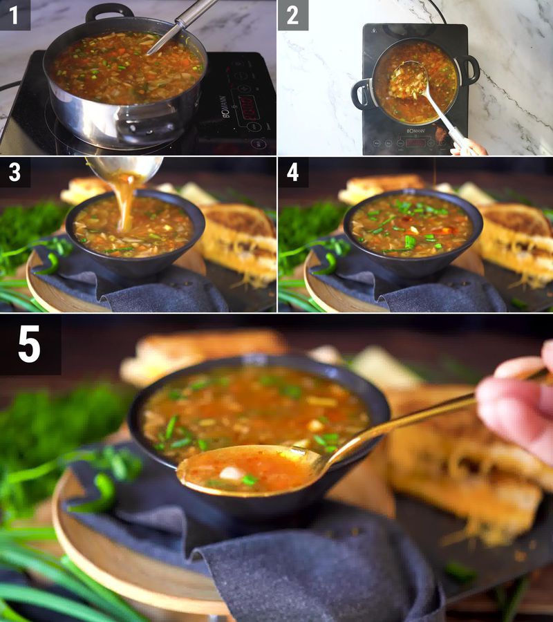 Image of the recipe cooking step-3-6 for Hot and Sour Soup