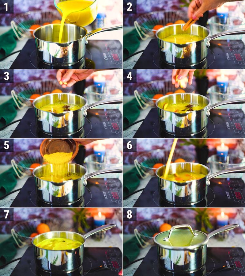 Image of the recipe cooking step-1-1 for Hot Orange Juice