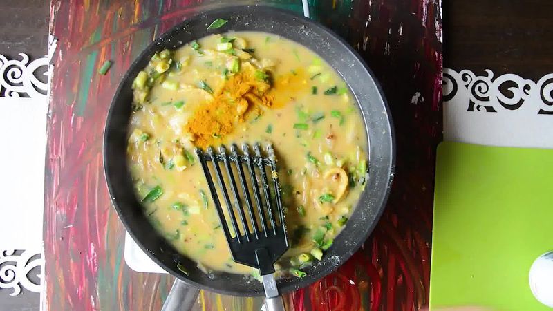 Image of the recipe cooking step-1-7 for How To Make Double Pyaaz Ka Besan - Besan Ki Sabji