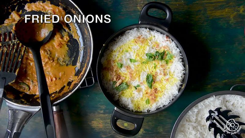 Image of the recipe cooking step-5-3 for Hyderabadi Egg Biryani - Egg Dum Biryani (Video Recipe)