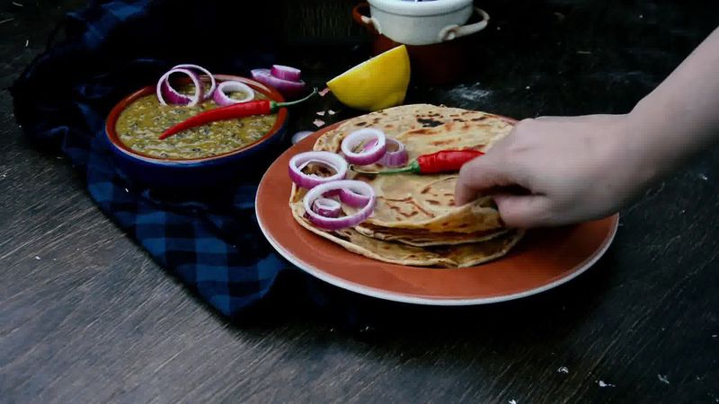 Image of the recipe cooking step-5-4 for Lachha Paratha Recipe - How to Make Multi-Layered Paratha