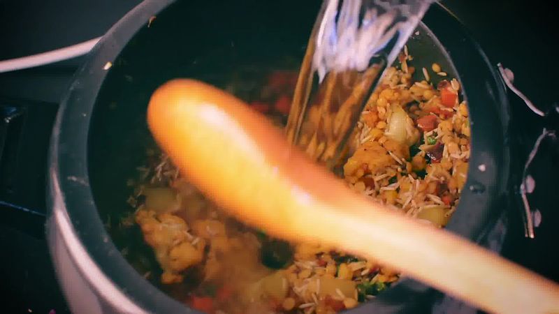Image of the recipe cooking step-1-14 for How To Make Masala Khichdi (Vegetable Khichdi Recipe)