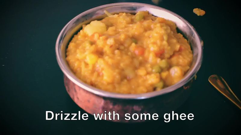 Image of the recipe cooking step-1-17 for How To Make Masala Khichdi (Vegetable Khichdi Recipe)