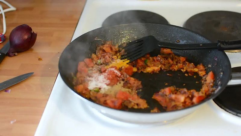 Image of the recipe cooking step-1-6 for Paneer Bhurji Dry - Scrambled Paneer (Video Recipe)