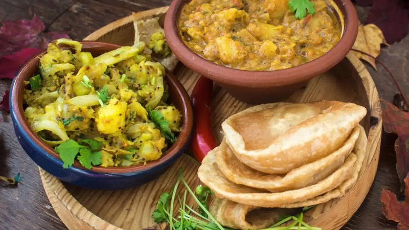 Image of the recipe cooking step-2-12 for How to make Puri Bhaji - Poori Bhaji - Batata Bhaji Poori