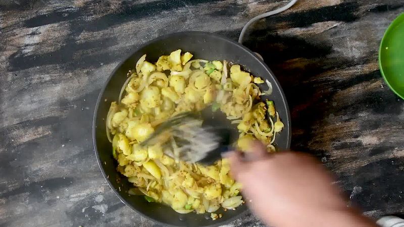 Image of the recipe cooking step-2-9 for How to make Puri Bhaji - Poori Bhaji - Batata Bhaji Poori