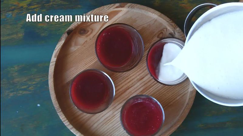 Image of the recipe cooking step-2-6 for Strawberry Panna Cotta Recipe