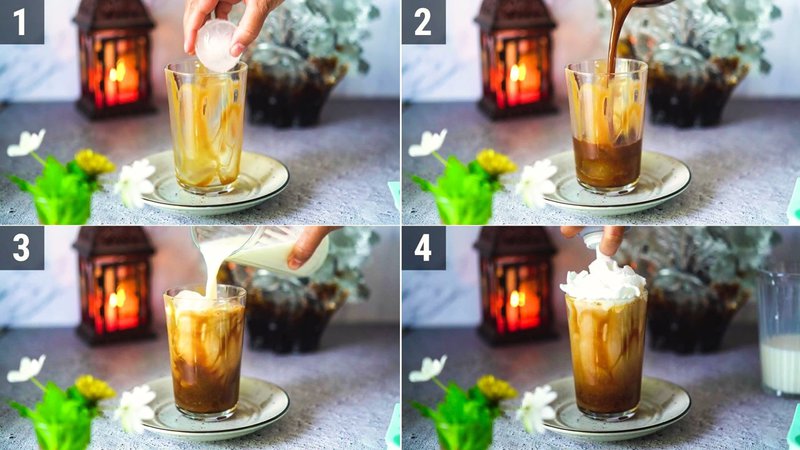 Image of the recipe cooking step-1-2 for Iced Caramel Latte
