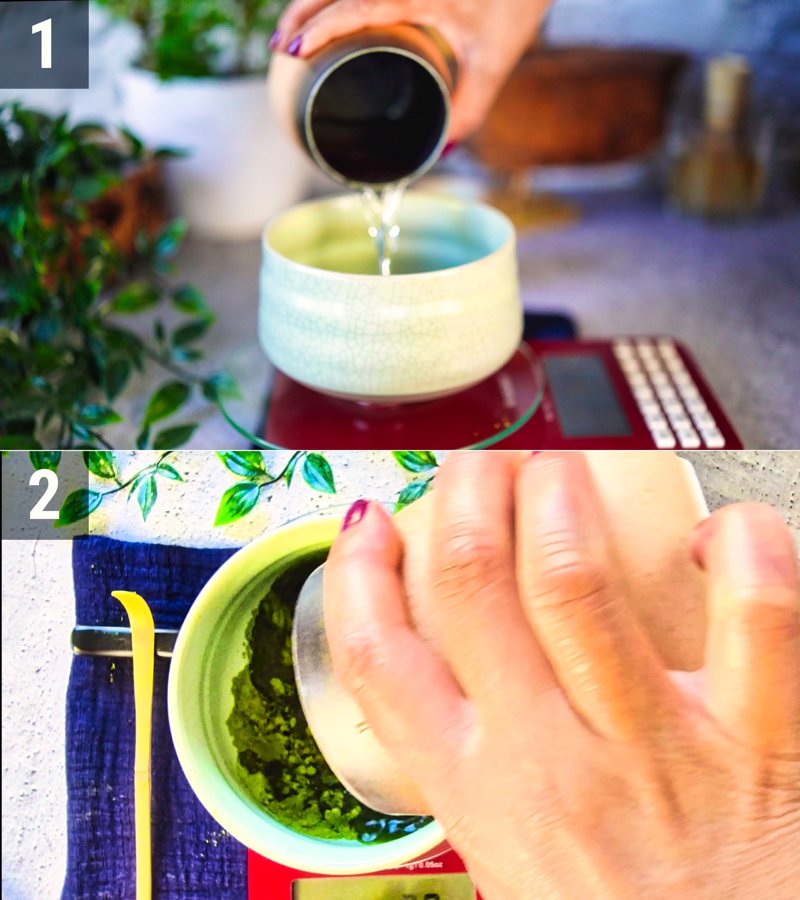 Image of the recipe cooking step-1-3 for Iced Matcha Latte Recipe: Golden Ratioe