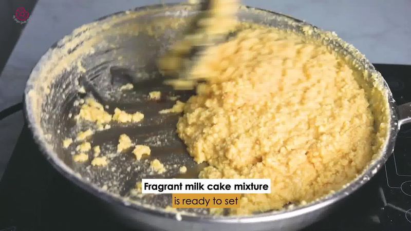 Image of the recipe cooking step-1-10 for Indian Milk Cake (Alwar Ka Mawa)