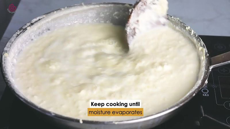 Image of the recipe cooking step-1-4 for Indian Milk Cake (Alwar Ka Mawa)