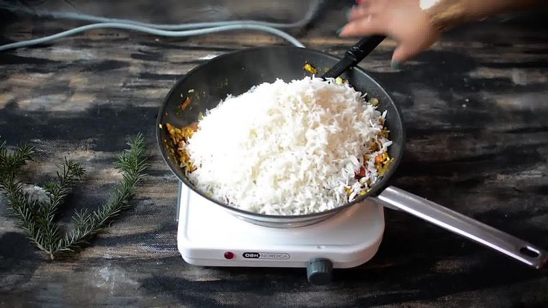 Image of the recipe cooking step-2-11 for Indian Style Triple Egg Fried Rice Recipe