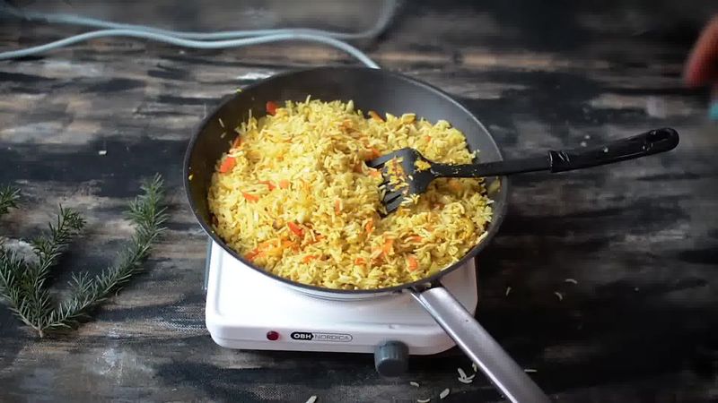 Image of the recipe cooking step-2-12 for Indian Style Triple Egg Fried Rice Recipe