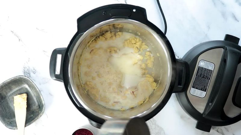 Image of the recipe cooking step-1-5 for Instant Badam Halwa - Almond Halwa (Instant Pot + Pan)
