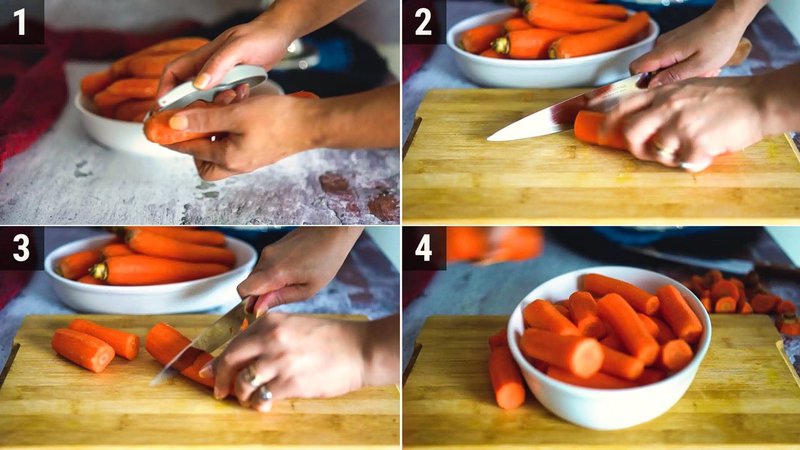 Image of the recipe cooking step-1-1 for Instant Gajar Halwa