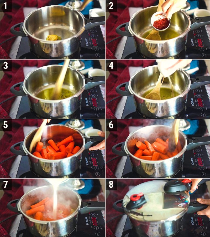 Image of the recipe cooking step-2-1 for Instant Gajar Halwa