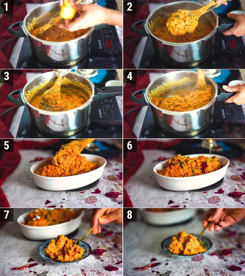 Image of the recipe cooking step-3-3 for Instant Gajar Halwa