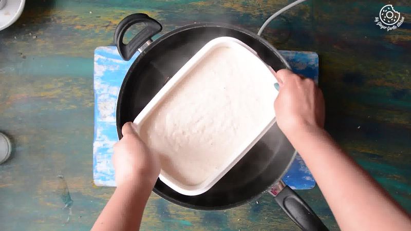 Image of the recipe cooking step-2-5 for Instant Oats Rava Dhokla Recipe - Oats Suji Ka Dhokla