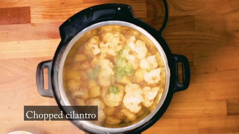 Image of the recipe cooking step-1-15 for Instant Pot Aloo Gobi