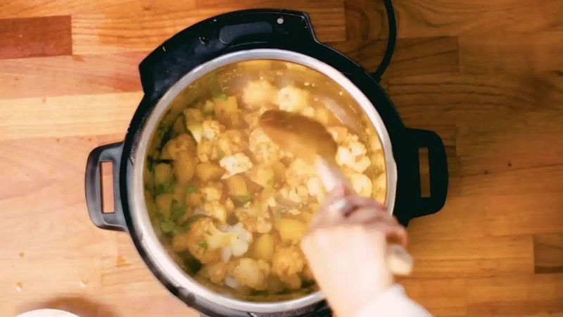 Image of the recipe cooking step-1-16 for Instant Pot Aloo Gobi