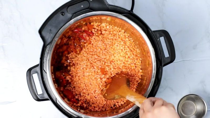 Image of the recipe cooking step-2-10 for Masoor Dal - Red Lentils (Instant Pot, Pressure Cooker, Pan)