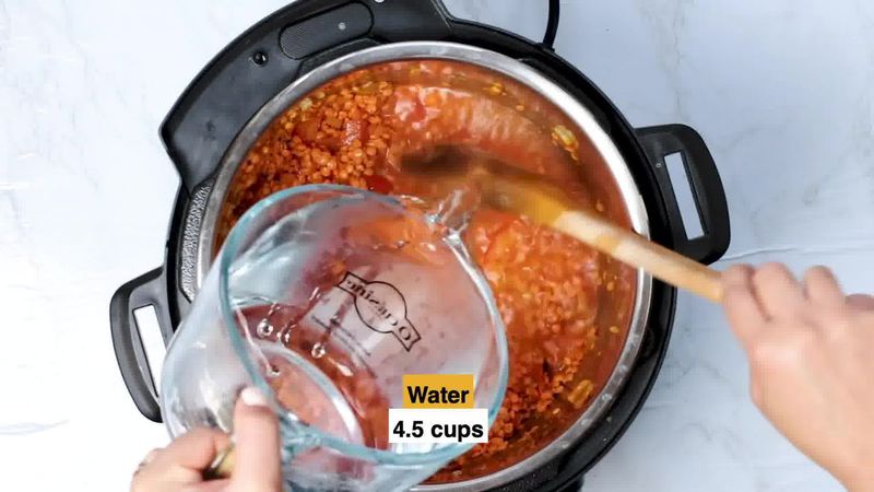 Image of the recipe cooking step-2-12 for Masoor Dal - Red Lentils (Instant Pot, Pressure Cooker, Pan)