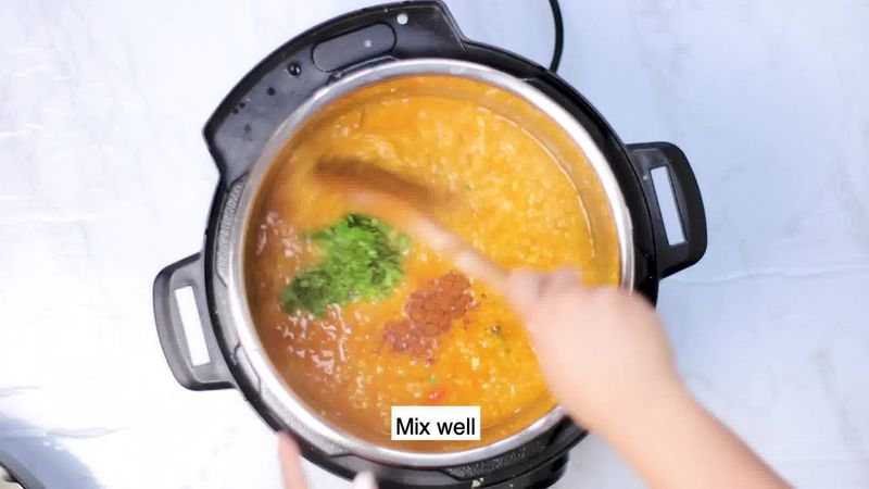 Image of the recipe cooking step-2-15 for Masoor Dal - Red Lentils (Instant Pot, Pressure Cooker, Pan)