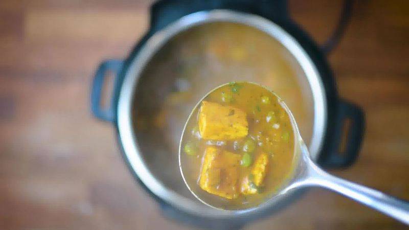 Image of the recipe cooking step-1-15 for Instant Pot Matar Paneer - Pressure Cooker Peas and Paneer