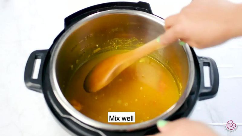 Image of the recipe cooking step-1-12 for Instant Pot Whole Green Moong Dal - Mung Bean Curry