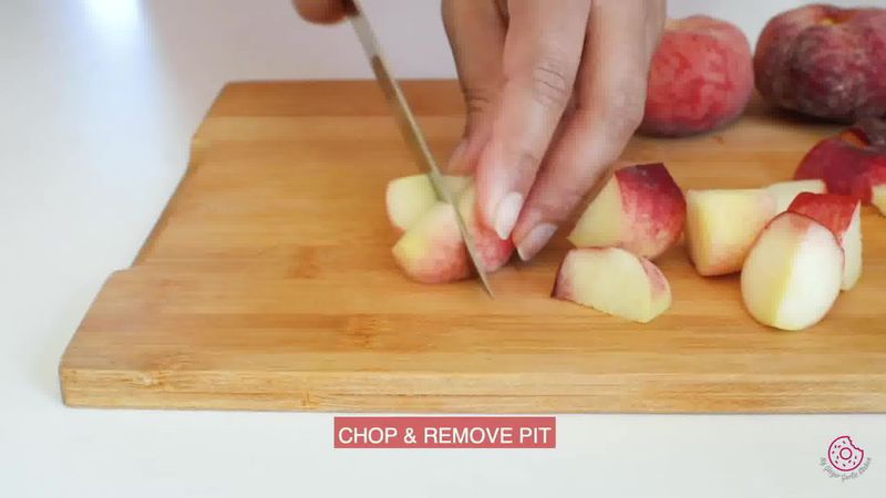 Image of the recipe cooking step-1-1 for Instant Pot Peach Jam