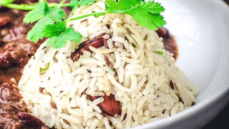 Image of the recipe cooking step-1-9 for Jeera Rice - Indian Cumin Rice (Pan, Cooker, Instant Pot)