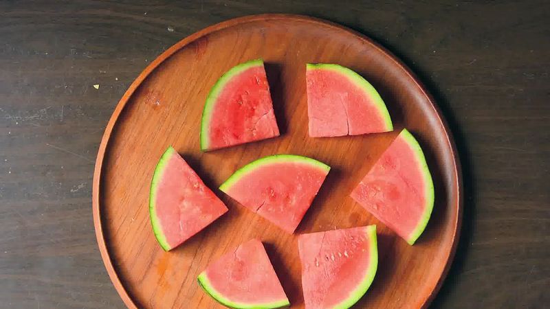 Image of the recipe cooking step-1-1 for Juicy Watermelon Pizza