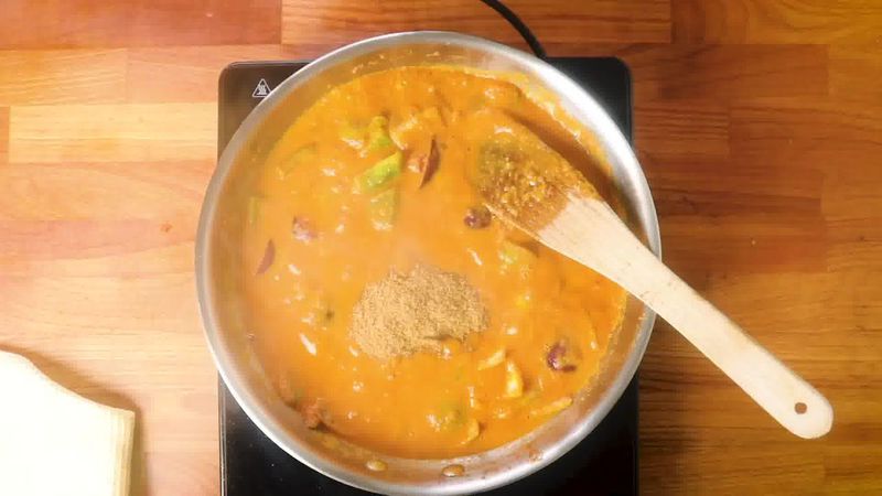 Image of the recipe cooking step-3-7 for Kadai Paneer