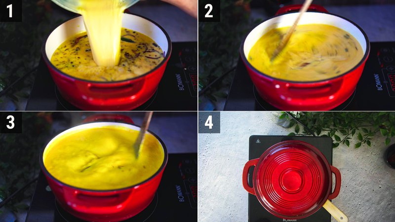 Image of the recipe cooking step-3-3 for Kadhi Pakora
