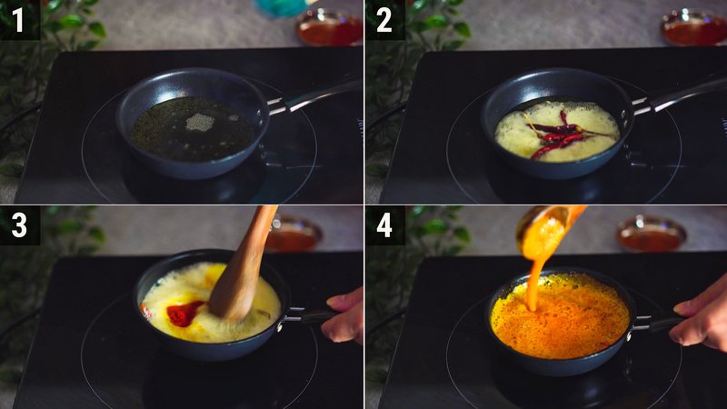 Image of the recipe cooking step-4-1 for Kadhi Pakora