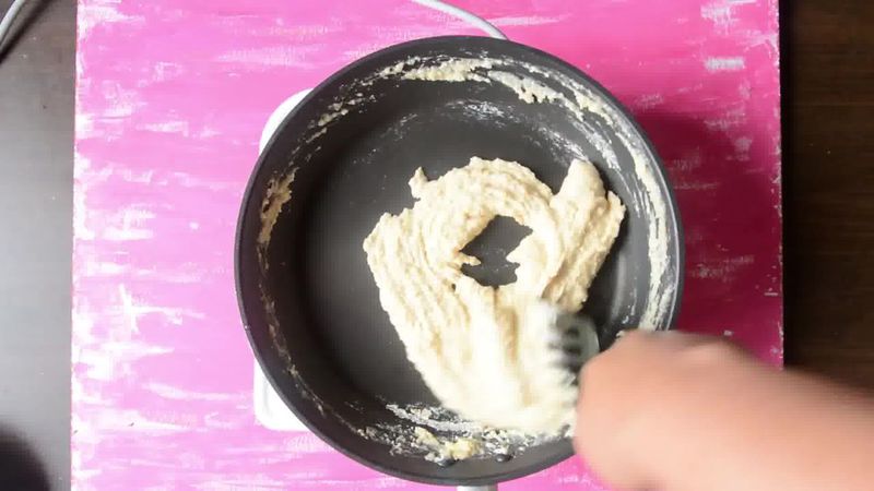 Image of the recipe cooking step-1-7 for Kaju Katli Recipe - Kaju Burfi - How to Make Kaju Katli