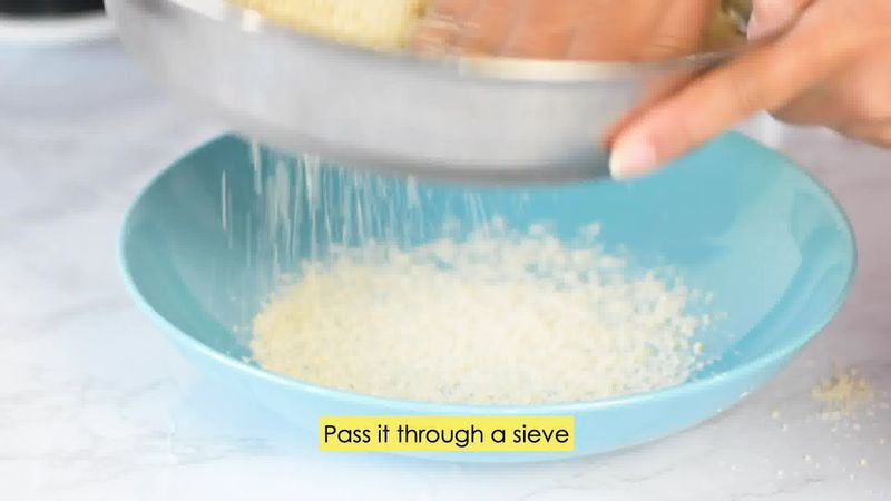 Image of the recipe cooking step-1-2 for Kaju Pista Roll Recipe - Cashew Pistachio Fudge