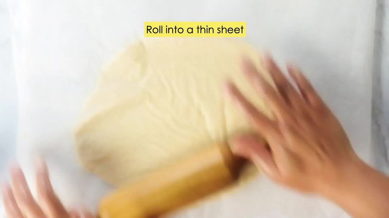 Image of the recipe cooking step-6-1 for Kaju Pista Roll Recipe - Cashew Pistachio Fudge