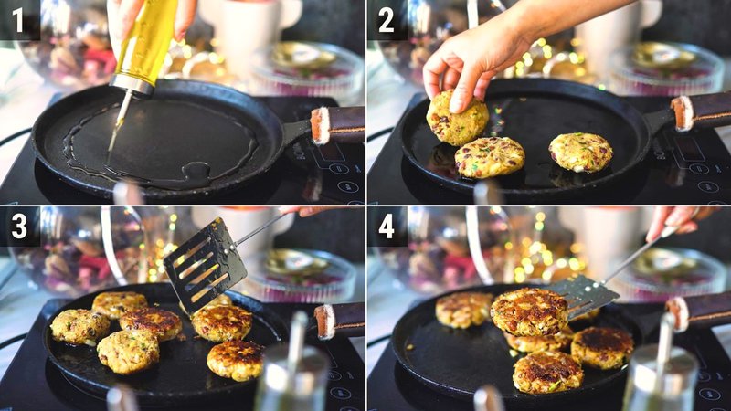 Image of the recipe cooking step-3-1 for Kala Chana Tikki Chaat