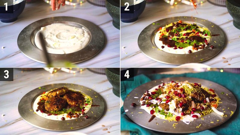 Image of the recipe cooking step-5-1 for Kala Chana Tikki Chaat