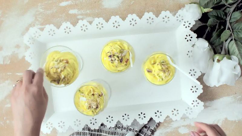 Image of the recipe cooking step-1-9 for Kesar Elaichi Shrikhand - Greek Yosgurt Saffron Dessert