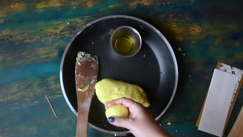 Image of the recipe cooking step-1-7 for Kesar Mawa Peda - Indian Milk Fudge - Instant Khoya Peda