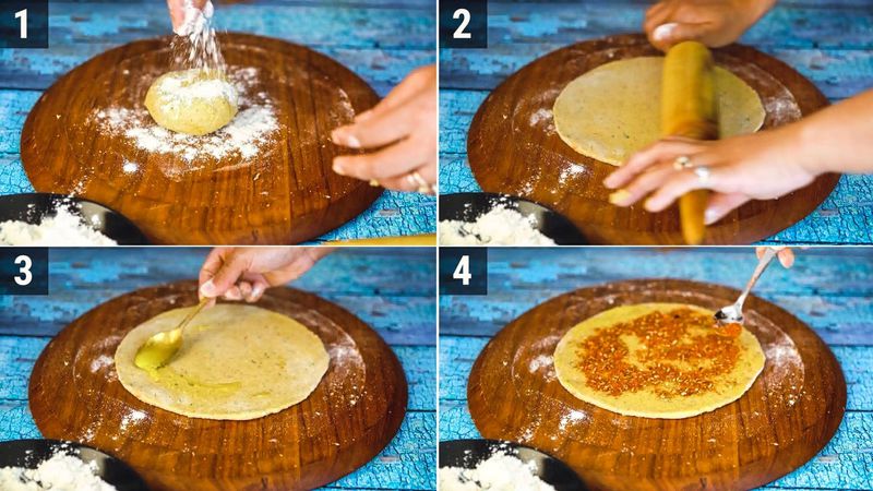 Image of the recipe cooking step-5-1 for Khichdi Paratha
