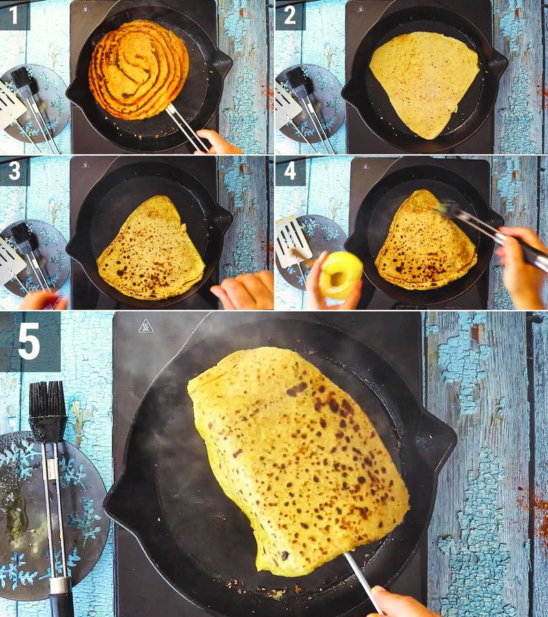 Image of the recipe cooking step-6-2 for Khichdi Paratha